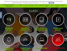 Tablet Screenshot of aok-kursymaturalne.pl